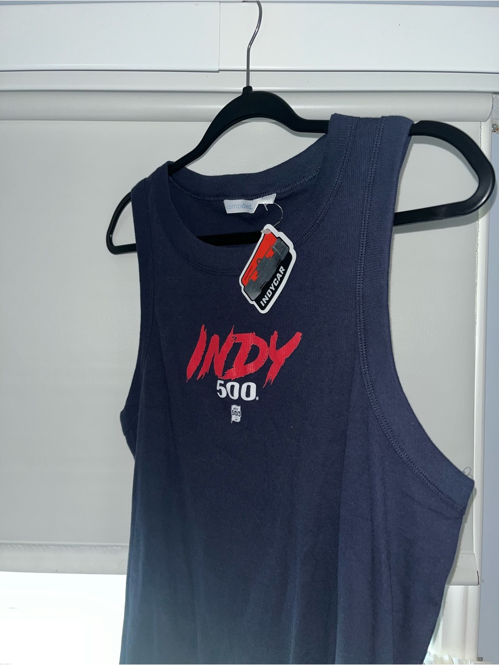 NWT Indy 500 Navy Tank Top
